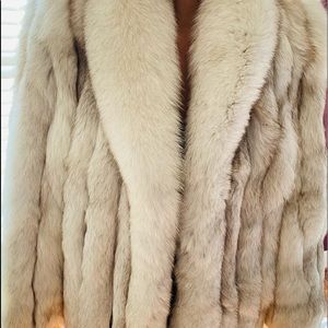 Vintage Silver Fox (Blue Fox) Fur Coat Like New